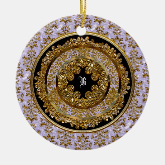 Abbigail Edeline Victoriaans Keramisch Ornament (Voorkant)