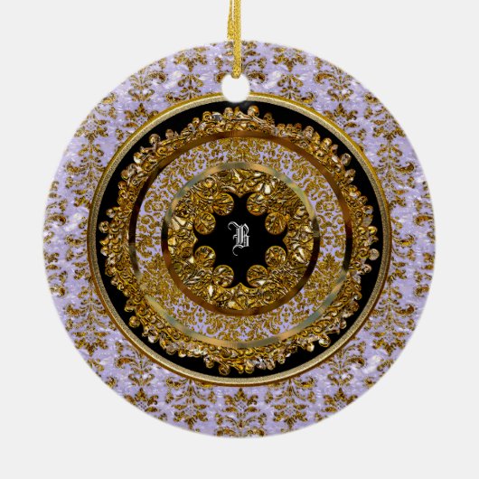 Abbigail Edeline Victoriaans Keramisch Ornament (Achterkant)