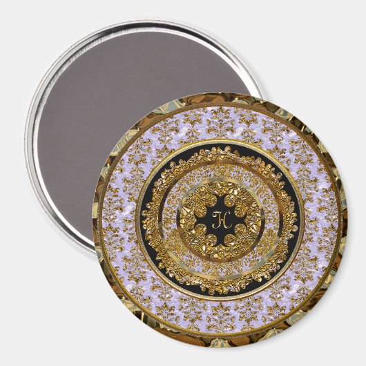 Abbigail Edeline Victoriaans Monogram Magneet (Voorkant / Achterkant)