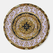 Abbigail Edeline Victoriaans Monogram Magneet (Voorkant)