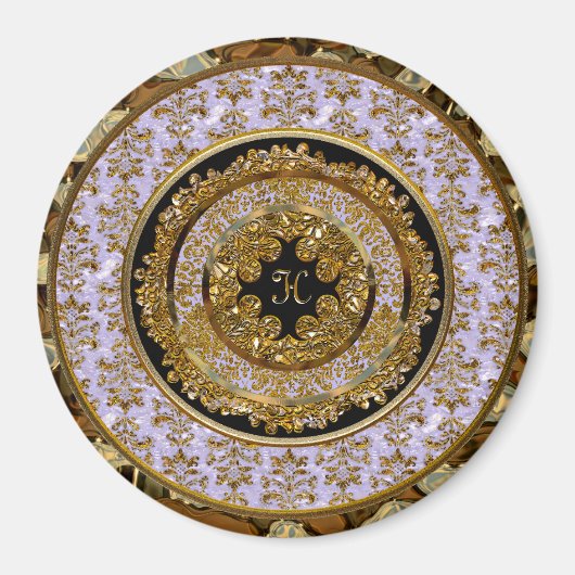 Abbigail Edeline Victoriaans Monogram Magneet (Voorkant)