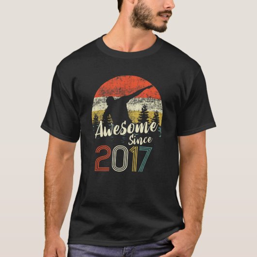 abbing Geweldige sinds 2017 6th Birthday Bo T-shirt (Voorkant)