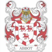 Abbot Family Crest Sticker (Voorkant)