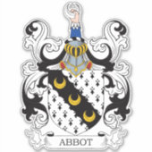 Abbot Family Crest Sticker (Voorkant)