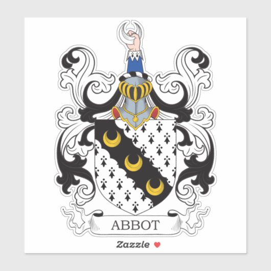 Abbot Family Crest Sticker (Vel)