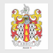 Abbot Family Crest Sticker (Vel)