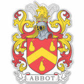 Abbot Family Crest Sticker (Voorkant)