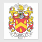 Abbot Family Crest Sticker (Vel)