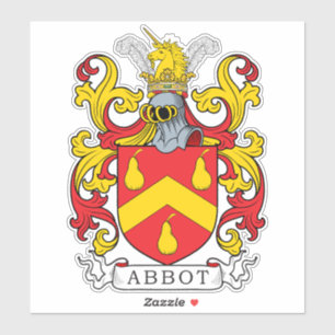 Abbot Family Crest Sticker
