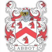 Abbot Family Crest Sticker (Voorkant)