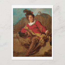 Abbot Gedprezen als Spanjaard door Fragonard Briefkaart