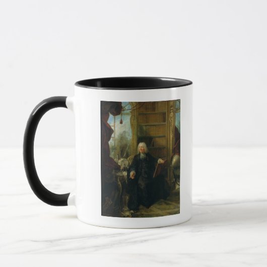 Abbot Nollet in zijn studie in chateau Mok (Links)