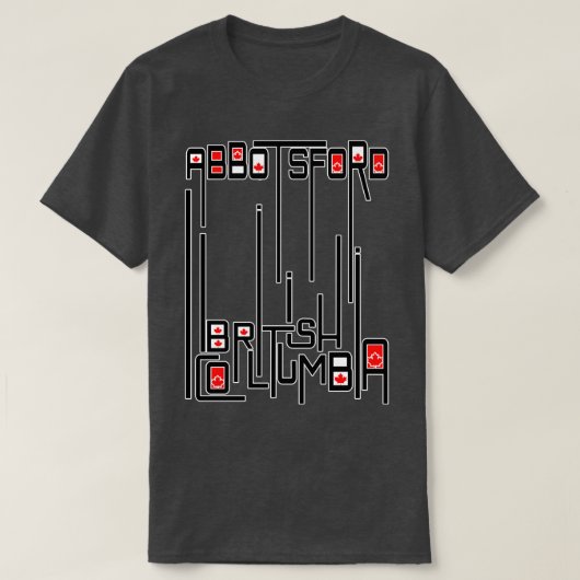 Abbotsford British Columbia T-shirt (Design voorkant)