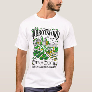 Abbotsford Stad In Het Platteland British Columbia T-shirt