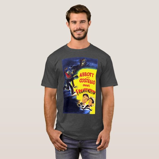 Abbott and Costello meet Poster T-shirt (Voorkant volledig)