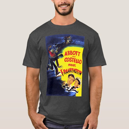 Abbott en Costello ontmoeten Poster T-shirt (Voorkant)