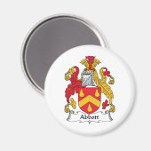 Abbott Family Crest Magneet (Voorkant / Achterkant)