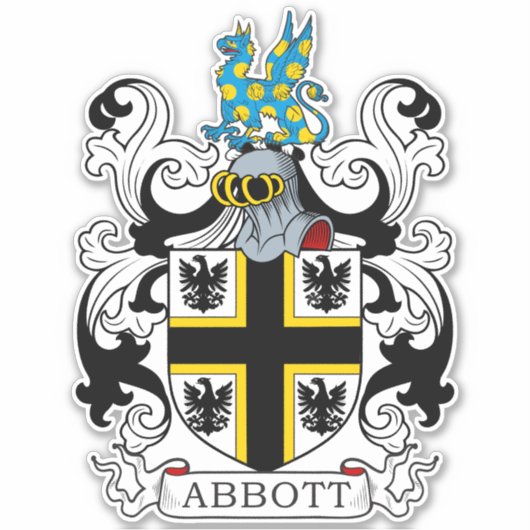 Abbott Family Crest Sticker (Voorkant)