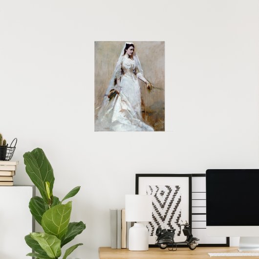 Abbott Handerson Thayer A Bride Poster (Thuiskantoor)