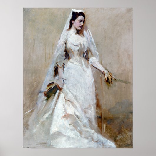 Abbott Handerson Thayer A Bride Poster (Voorkant)