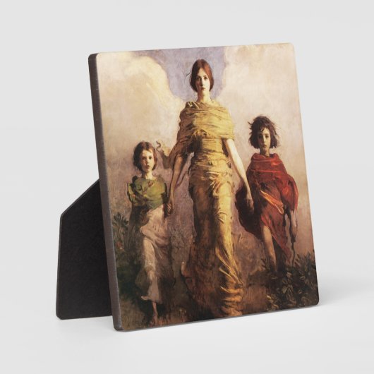 Abbott Handerson Thayer A Virgin Plaque Fotoplaat (Voorkant)