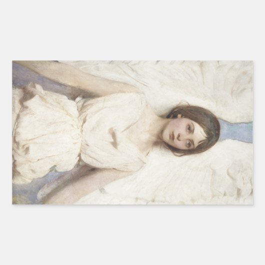 Abbott Handerson Thayer - Angel Rechthoekige Sticker (Voorkant)