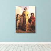 Abbott Handerson Thayer Een Maagd Canvas Poster (Insitu (Houten vloer))