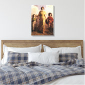 Abbott Handerson Thayer Een Maagd Canvas Poster (Insitu (Slaapkamer))