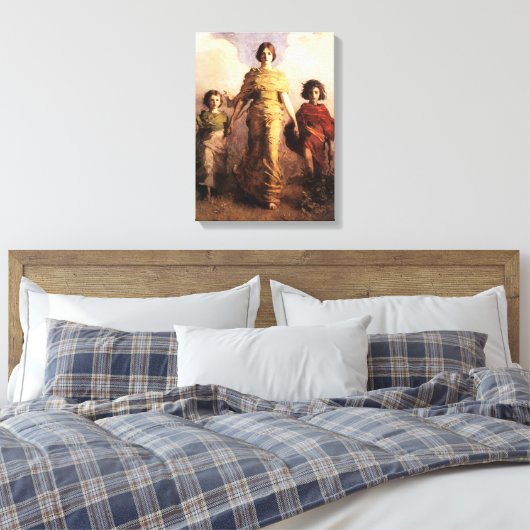 Abbott Handerson Thayer Een Maagd Canvas Poster (Insitu (Slaapkamer))