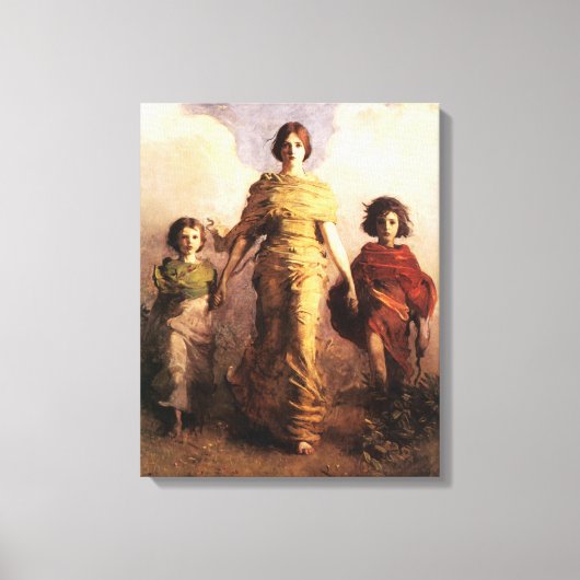 Abbott Handerson Thayer Een Maagd Canvas Poster Afdruk (Voorkant)