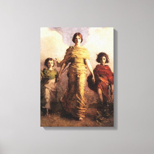 Abbott Handerson Thayer Een Maagd Canvas Poster Afdruk (Voorkant)