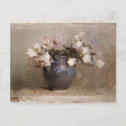 Abbott Handerson Thayer Rozen Stilleven Bloemen Briefkaart (Voorkant)