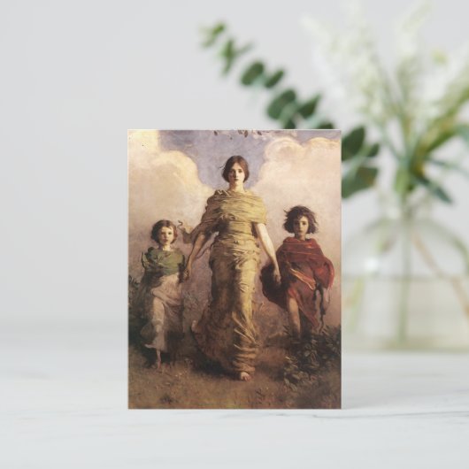 Abbott Handerson Thayer The Virgin Briefkaart (Staand voorkant)