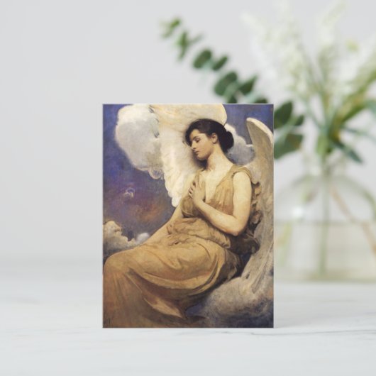 Abbott Handerson Thayer Winged Figuur Briefkaart (Staand voorkant)