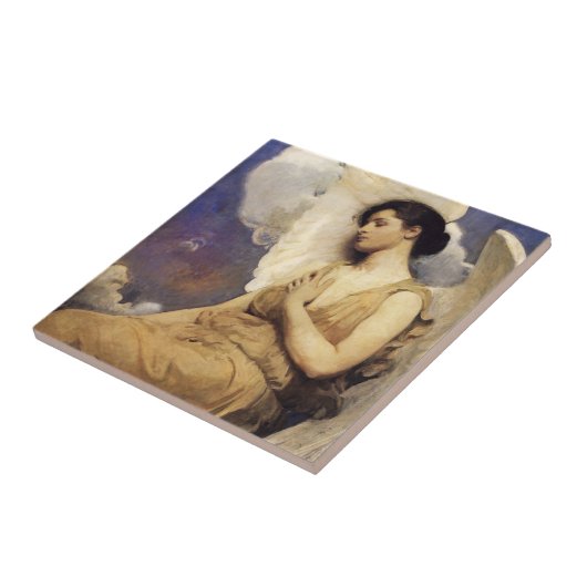 Abbott Handerson Thayer Winged Figuur Tile Tegeltje (Zijkant)