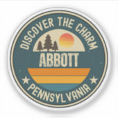 Abbott, Pennsylvania Sticker (Voorkant)