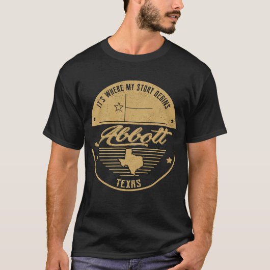 Abbott Texas Het is waar mijn verhaal begint T-shirt (Voorkant)