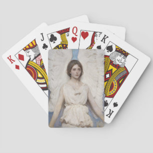 Abbott Thayer Engel Vintage Victoriaanse Fijne Kun Pokerkaarten