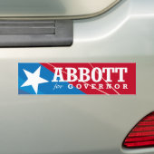 ABBOTT VOOR GOVERNOR 2014 BUMPERSTICKER (Op auto)