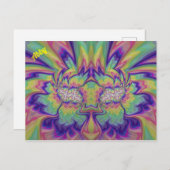 ABBY ~ 3D Fractal Design Patroon ~ Multicolor Briefkaart (Voorkant / Achterkant)