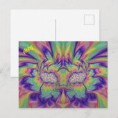 ABBY ~ 3D Fractal Design Patroon ~ Multicolor Briefkaart (Voorkant / Achterkant)