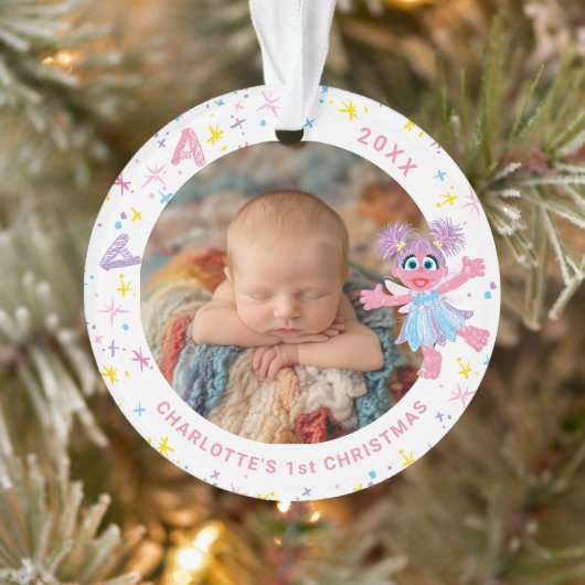 Abby Cadabby Baby's 1st Christmas Photo Ornament (Boom)