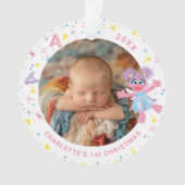 Abby Cadabby Baby's 1st Christmas Photo Ornament (voorkant)