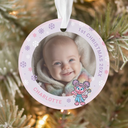 Abby Cadabby Baby's 1st Christmas Photo Ornament (Boom)