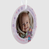 Abby Cadabby Baby's 1st Christmas Photo Ornament (voorkant)