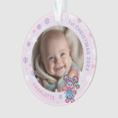 Abby Cadabby Baby's 1st Christmas Photo Ornament (voorkant)