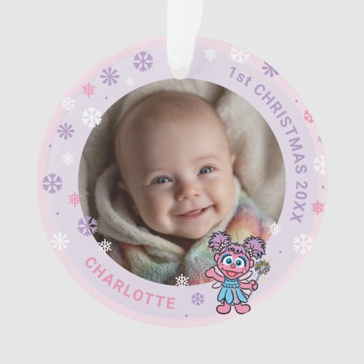 Abby Cadabby Baby's 1st Christmas Photo Ornament (voorkant)