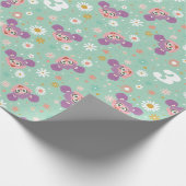 Abby Cadabby Birthday Woodland Pattern Cadeaupapier (Hoek)