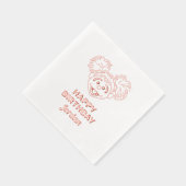 Abby Cadabby | Bloem | Fijne verjaardag Folie Servetten (Rechts)