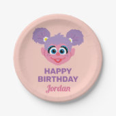 Abby Cadabby | Bloem | Fijne verjaardag Papieren Bordje (Voorkant)